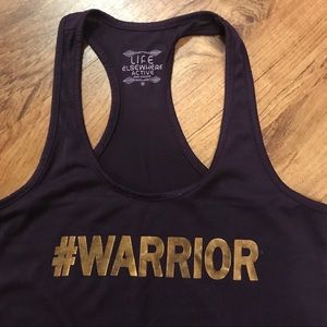 Purple Cotton Workout Tank